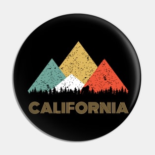 Secret Sasquatch - Retro California Hiding Bigfoot Design Pin