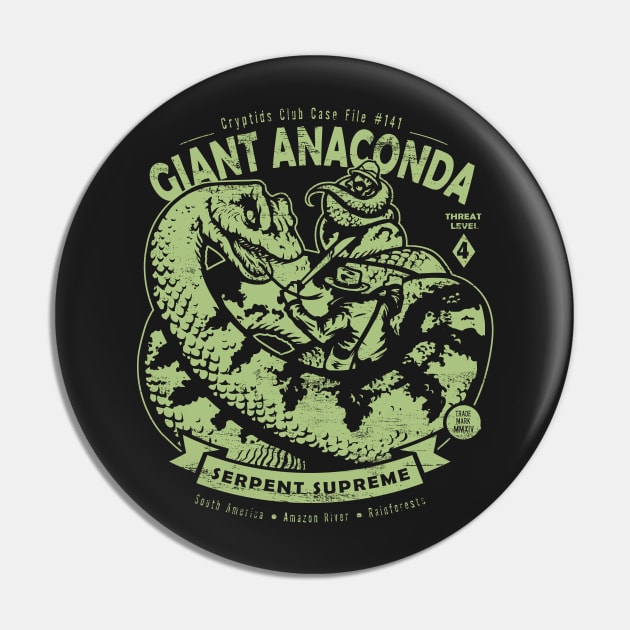 Giant Anaconda Pin by heartattackjack