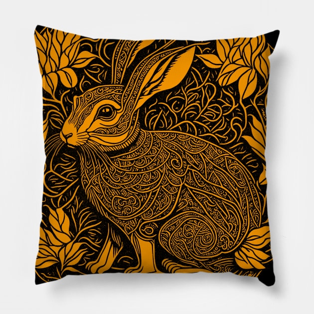 Hare Pillow by Deniz Digital Ink