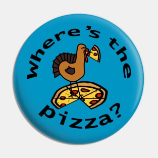 Eat Pizza Not Turkey at Thanksgiving and Christmas Pin