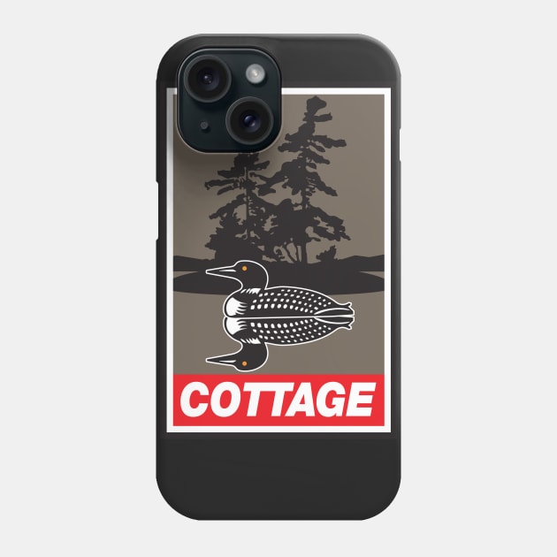 Cottage Loon Phone Case by DavidLoblaw