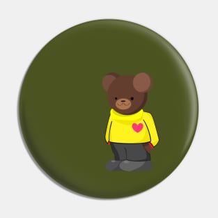 bumbbear yellow Pin