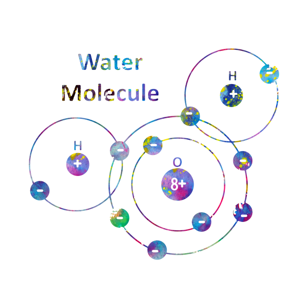 Water Molecule by erzebeth