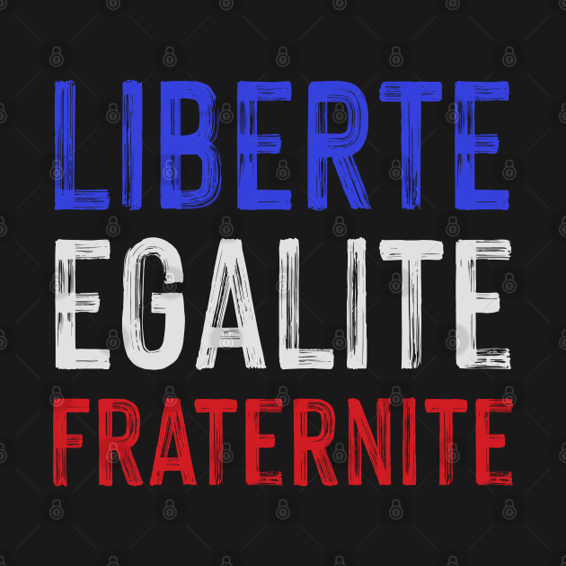 Liberte, Egalite, Fraternite Vive La France France TShirt