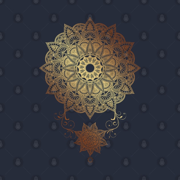 Mandala - Golden drop by aleibanez