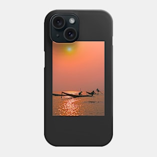 Inle Fishermen. Phone Case