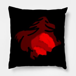 Abstract red dragon Pillow