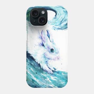 Water Bunny - Watercolor Animal Painting Art Phone Case