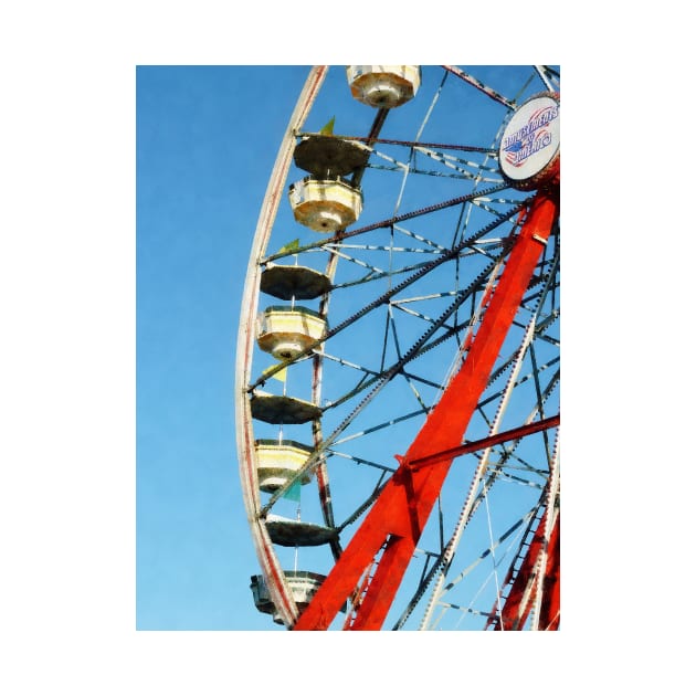 Carnival Midway - Ferris Wheel Closeup by SusanSavad