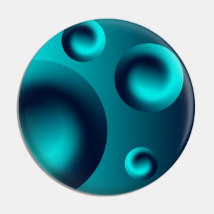 Modern blue circle gradient Pin