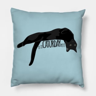 Is it Caturday Yet? Lounging Kitty Pillow