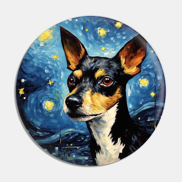 Rat Terrier oil painting Pin by NatashaCuteShop