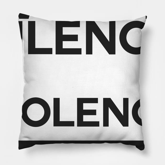 im black and im proud, white silence is violence black lives matter, i can't breathe, george floyd Pillow by AzPro