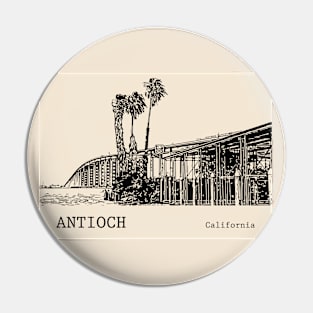 Antioch - California Pin