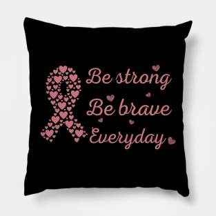 Breast cancer awareness support gift october pink ribbon, breast cancer awareness notebook tee artwork. Pillow