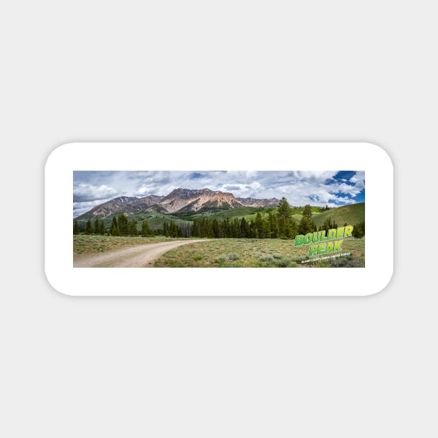 Boulder Peak Idaho Magnet by Gestalt Imagery