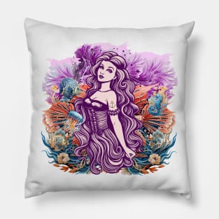 Mermaids of the Ocean 3 Pillow