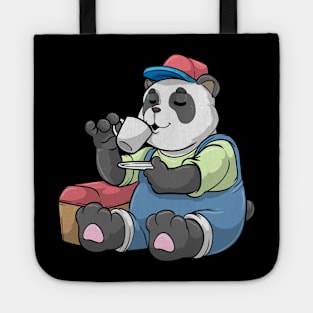 Panda as Mechanic with Tool case Tote