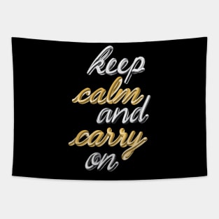 keep calm and carry on 1 Tapestry