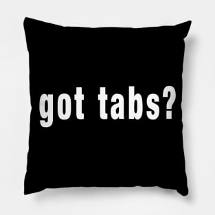 got tabs? Pillow