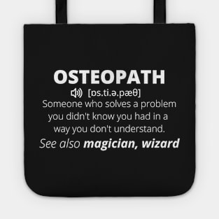 Definition - Osteopatah - black Tote