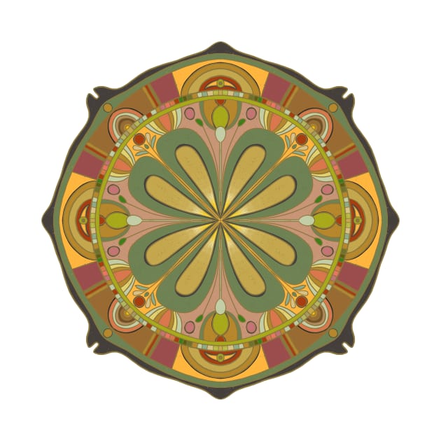 Fantastical Faces Mandala by HealingHearts17