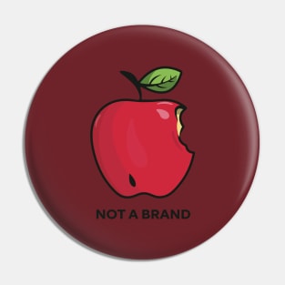 Apple and retro style Pin