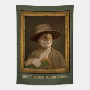 Funny cat oil painting Tapestry