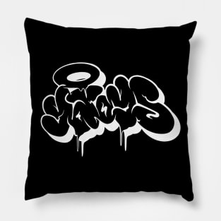 Yo Toys Graffiti Bubble Throw-Up Bomb No.1 - black Pillow