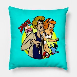 Idle hands horror movie trippy art Pillow