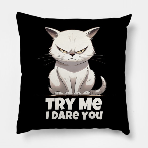 Try Me Pillow by Marshmalone