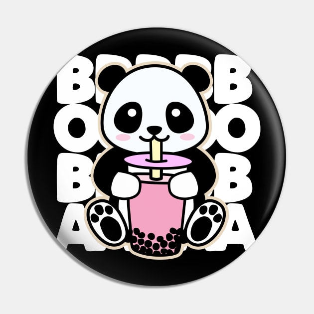 Courageous Strong Kawaii Anime Panda Drinking Boba Bubble Tea Gift