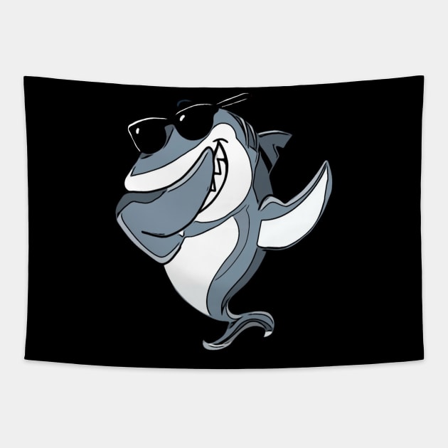 Dabbing Shark Tapestry by TheUnknown93