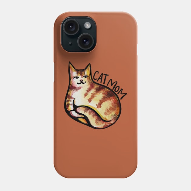 Cat Mom Phone Case by bubbsnugg