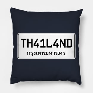 Thailand car plate Pillow