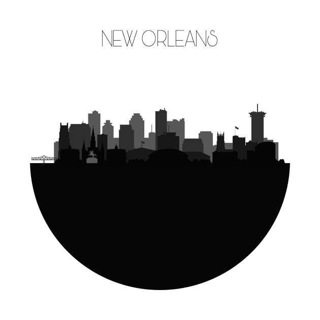 New Orleans Skyline V2 by inspirowl