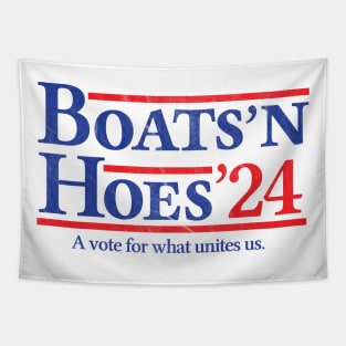 Boats and Hoes 2024 Election Funny Tapestry