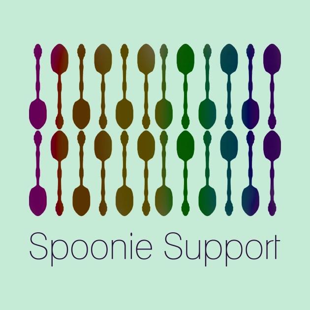 Spoonie Support! (Dark Rainbow Ombre) by KelseyLovelle