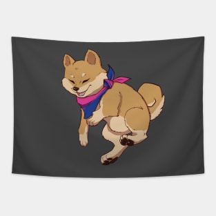 Bisexual Pride Shiba Inu Tapestry