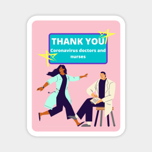 Thank you Coronavirus helpers Magnet