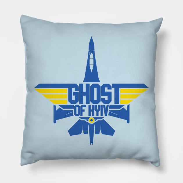 Ghost of Kyiv Pillow by Baggss