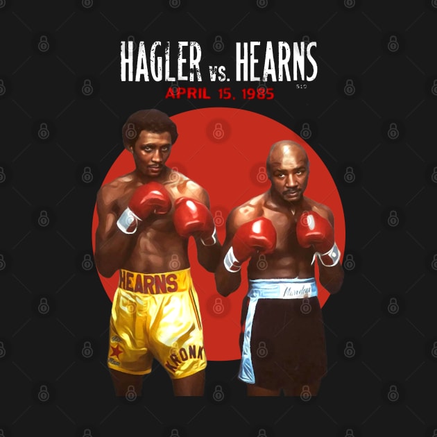 HOT!!! Hagler vs Hearns Boxing 1985 by Don'tawayArt