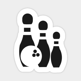 Bowling Icons Doodle Magnet