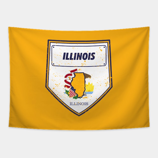 illinois Tapestry by DeekayGrafx