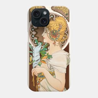 Primrose and Feather (feather panel) Phone Case