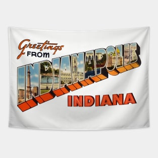 Greetings from Indianapolis Indiana Tapestry