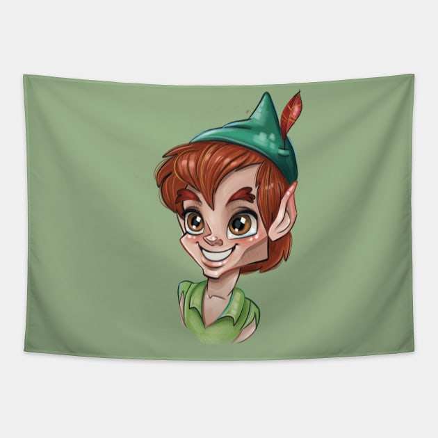 Peter Pan Tapestry by abzhakim