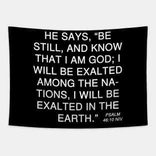 Psalm 46:10 NIV Tapestry