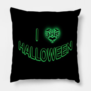 I Love Halloween (Batty Love Heart Pillow