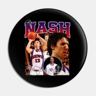 Steve Nash Basketball Legend Signature Vintage Retro 80s 90s Bootleg Rap Style Pin